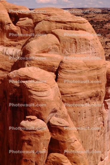 Pancake Columns, Sandstone Cliff, strata, Sedimentary Rock