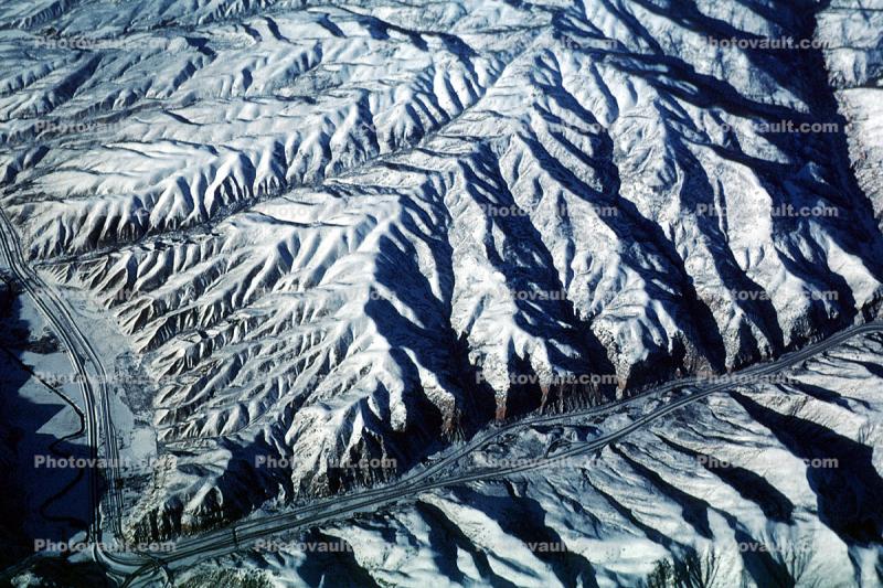 Mountain, frozen landscape, snow, ice, cold, Fractal Patterns