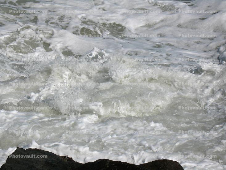 Foam, Sand, Water, Pacific Ocean, Waves, Wave Action, Wet, Liquid, Seawater, Sea
