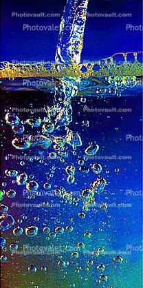 Water Pour, Air Bubbles, Panorama, Wet, Liquid, Water, Underwater, floating