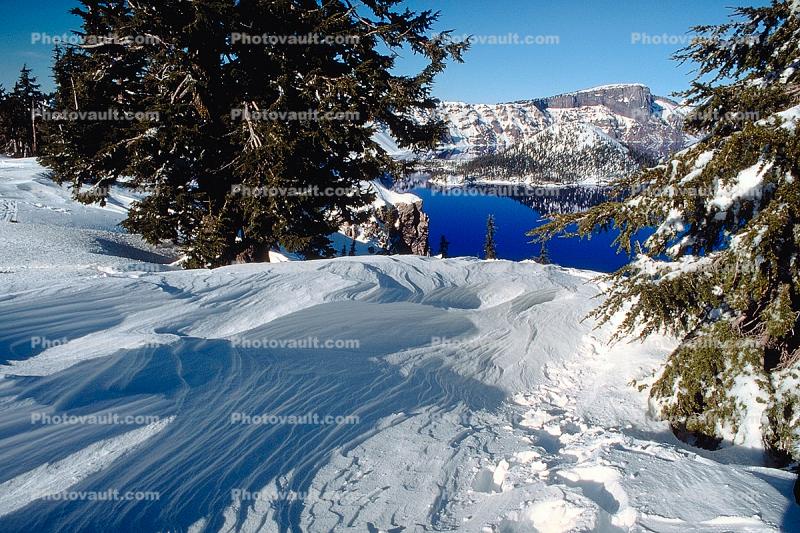 Ice and Snow Texture, Crater Lake National Park, water