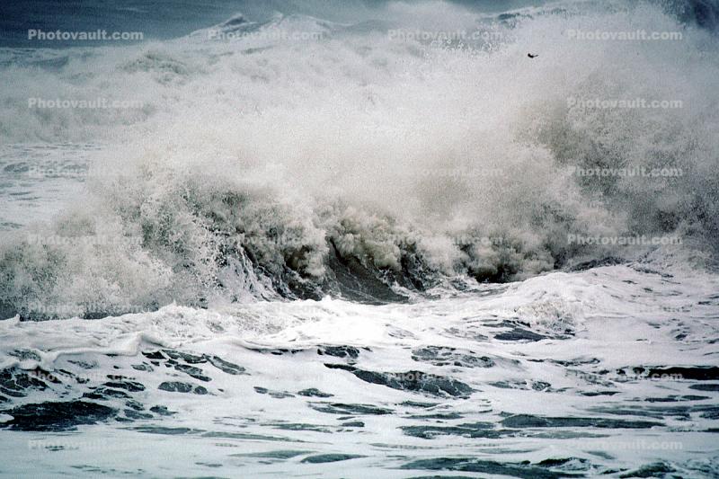 Stormy Seas, Ocean, Storm, Foam, Waves, Turbid, Pacifica, Northern California, Splash, Swell, Water, Pacific Ocean, Wet, Liquid, Seawater, Sea