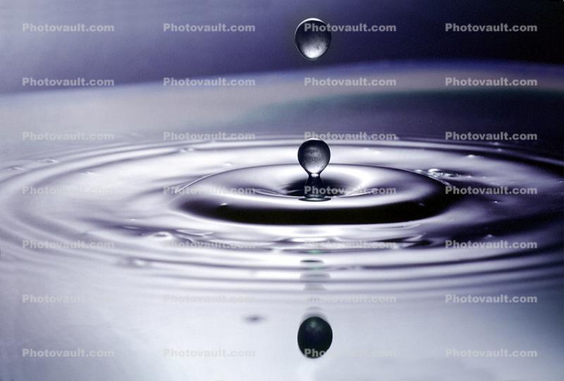 Water Drop, Concentric Rings, Droplet, Wet, Liquid Drip, Ripples, wave propagation, Wavelets