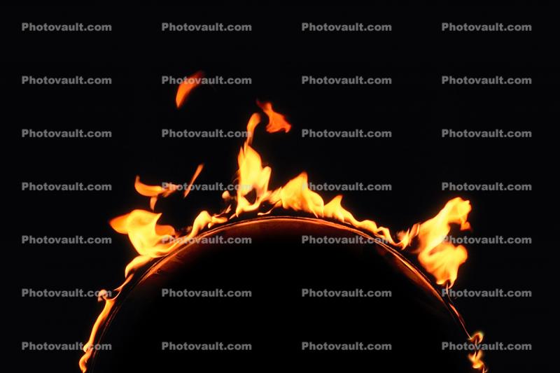 Flames on an Arc of calm flaming burn, Arch