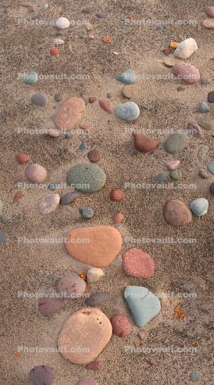 Colorful Rocks, Sand, Beach, seashore