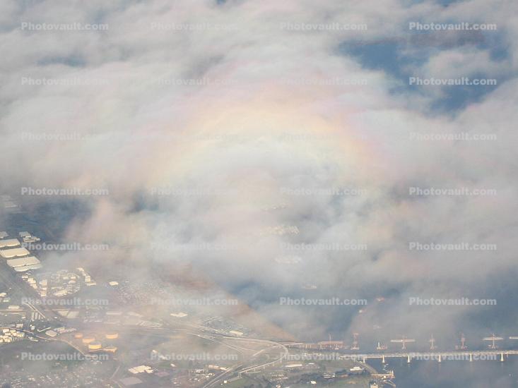 360 degree rainbow, Glory Ring Halo, Cloudbow, daytime, daylight