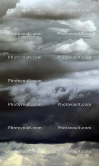 Stratified Layers of dark to light clouds, ominous, fear, scary