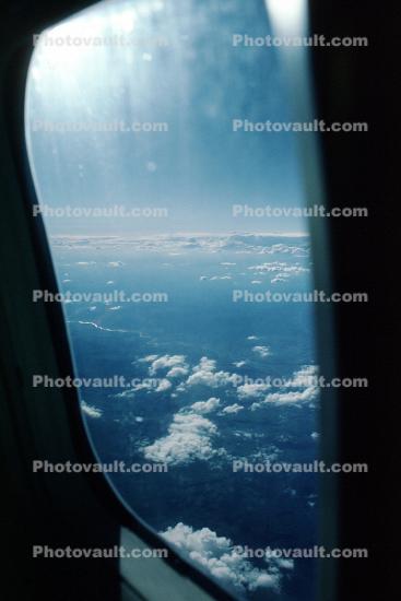 Airplane Window, clouds, daytime, daylight