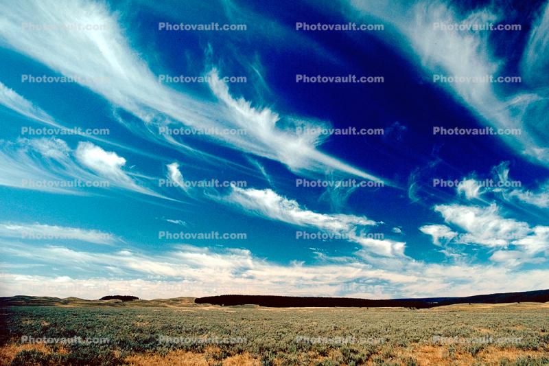 Wispy Blue Sky fractals, Cirrus Clouds