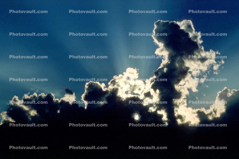 Thunderhead, Cumulonimbus Cloud, Silver-Lining, daytime, daylight, Billowing Cumulus Clouds