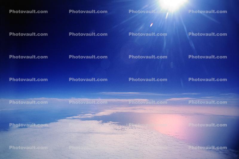 Pacific Ocean flying from California to Japan, Seascape, Chromatic Ocean, Spectral Colors