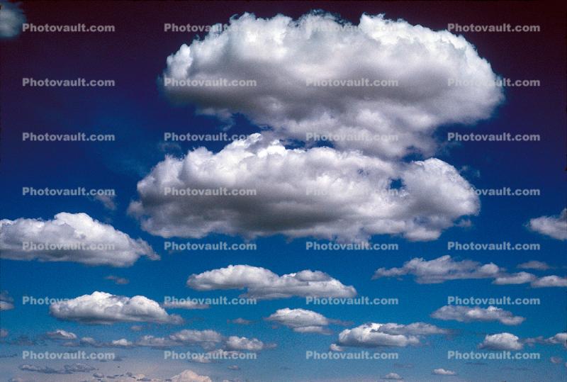 Cumulus Clouds, daytime, daylight, Cumulus Cloud Puffs, happy clouds, friendly