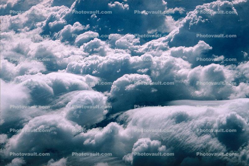 Cumulus Clouds, daytime, daylight, cotton ball fractals