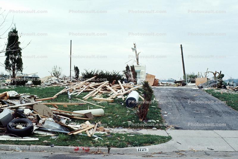 Tornado Damage, Homes, Houses, Buildings