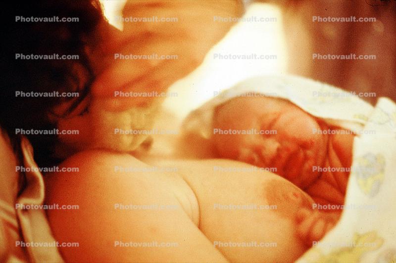 Newborn, one day old, Home Childbirth