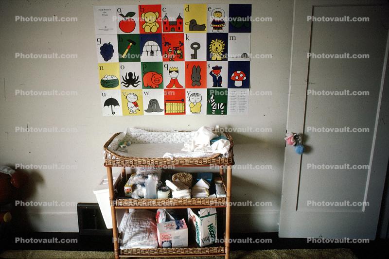 Changing Table, diapers, baby, room