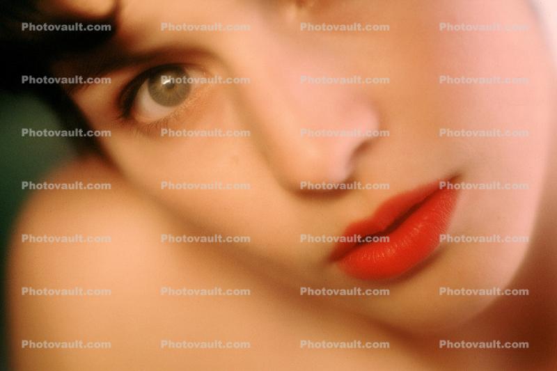 Red Lips, Eyeball, Iris, skin