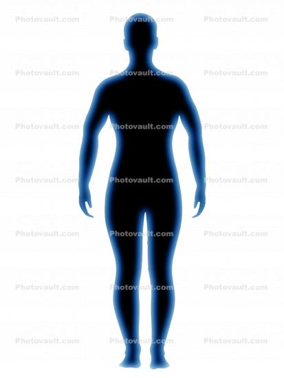 Male Human Figure, Silhouette
