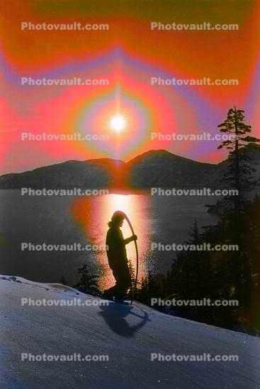 Psychedelic Sun over Crater Lake, psyscape