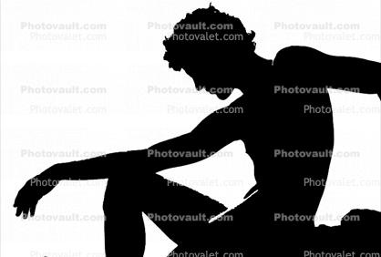 Silhouette of a Thinker 