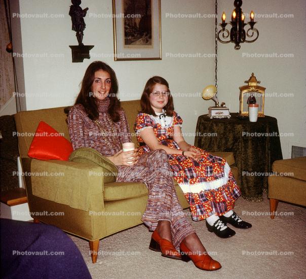 Girls on a Sofa, Sisters, 1960s
