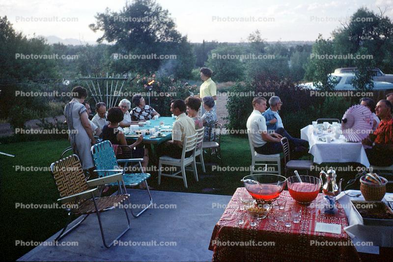 Backyard Party, Punchbowl, Tables