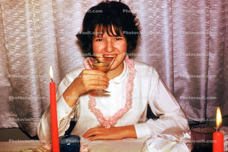 Girl Drinking, 1950s, Akron
