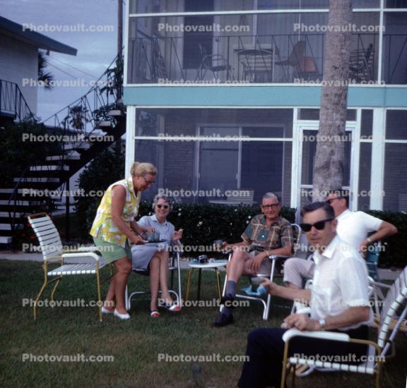 Backyard Pool Party, 1960s