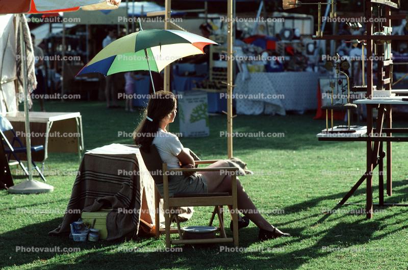 Festival at the Lake, woman sitting in a chair