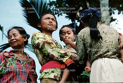 Woman, Son, Face, Ubud, Bali