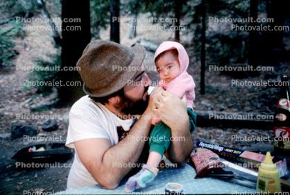 Father and Daughter, newborn