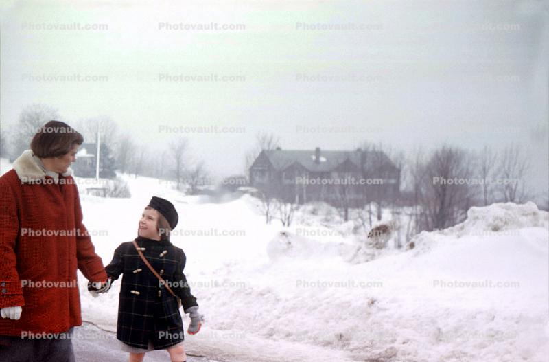 Walking down the Snowy Street, 1959, 1950s