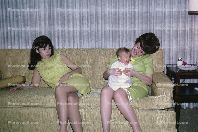 Baby, Infant, Sofa, 1960s