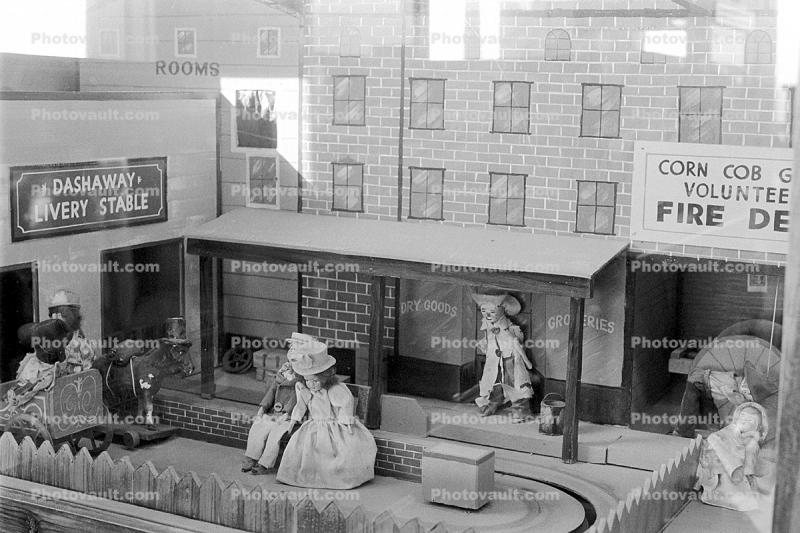 Moving Diorama, Dashaway Livery Stable, 1890's