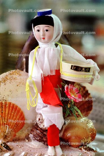 Woman, Kimono, Japanese Doll, Pearl Diver