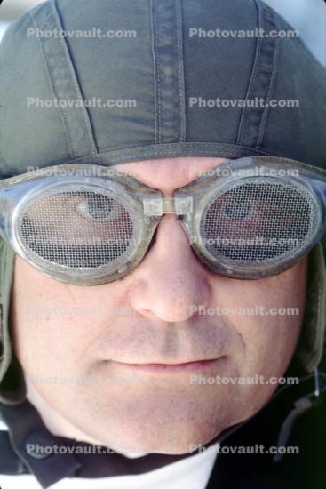 Man, Male, WWI Pilot, Helmet, Goggles