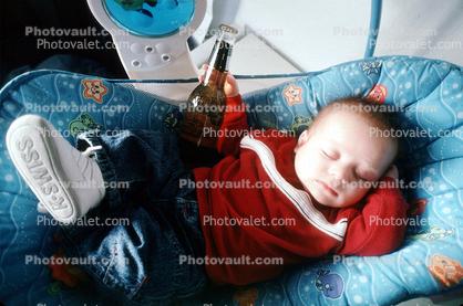 Baby, Boy, Beer, Bottle