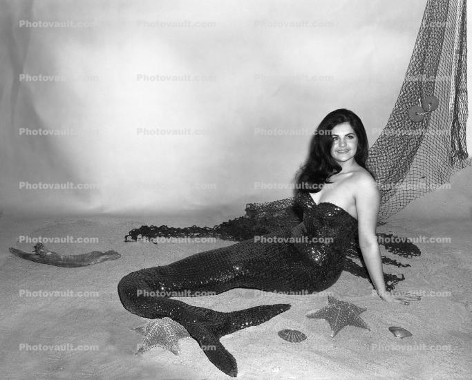 Mermaid Woman on the Beach