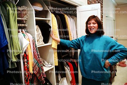 Closet, Woman, Clothes