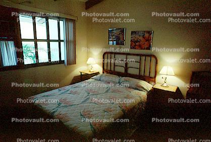 Bed, Window, lamps