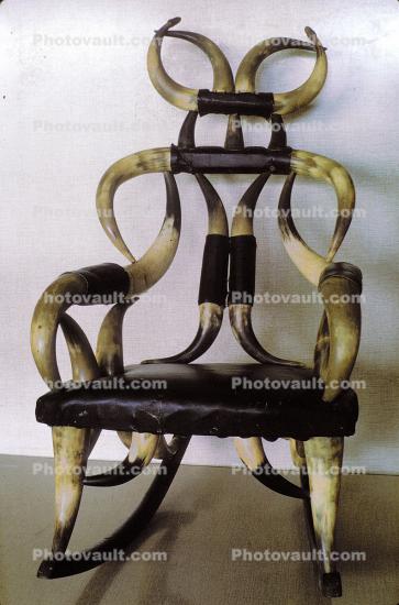 Chair made from Bull Horns