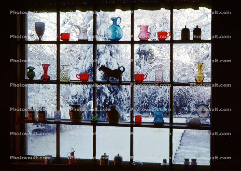 Glass Jars, Vase, grid
