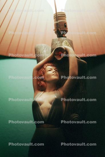 art-deco woman figurine, boobs