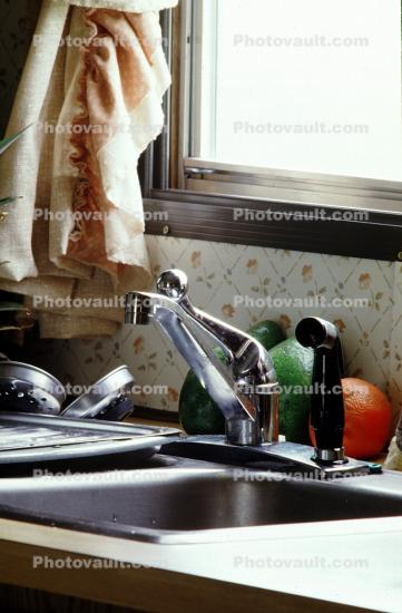 Kitchen Sink, Faucet, Stainless Steel, 1986, 1980s