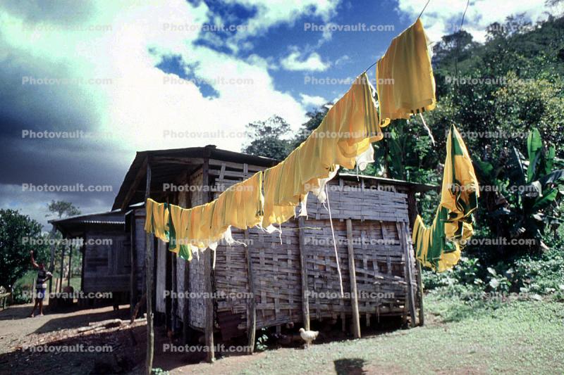 Drying Line, Hut, House, Home, Clothes Line, Drying, Washingline