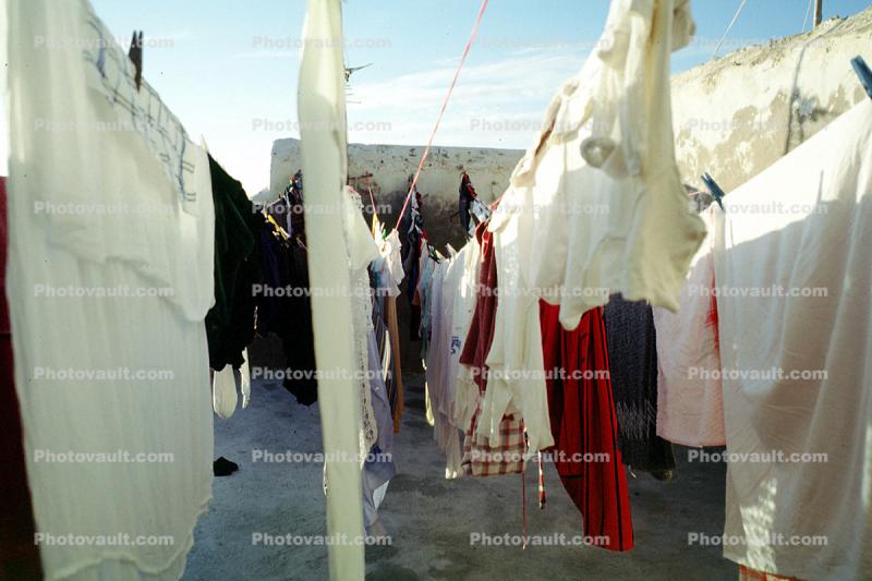 clothesline, Clothes Line, Hanging clothes, drying, Washingline, Essaouira, Morocco