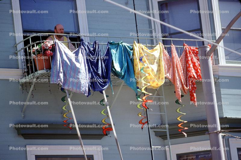 Clothesline, Washingline, Rainbow Flag