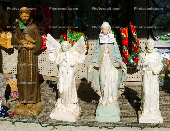 Friar, mother mary, preist, monk, angel, Window-Display, Window-Shop, Store