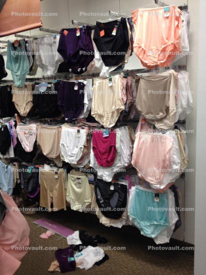 Full Cut Panties, briefs, display rack