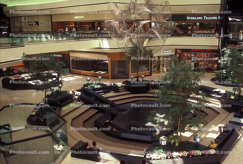 Mall Center Court, Trees, Two Levels, Mall